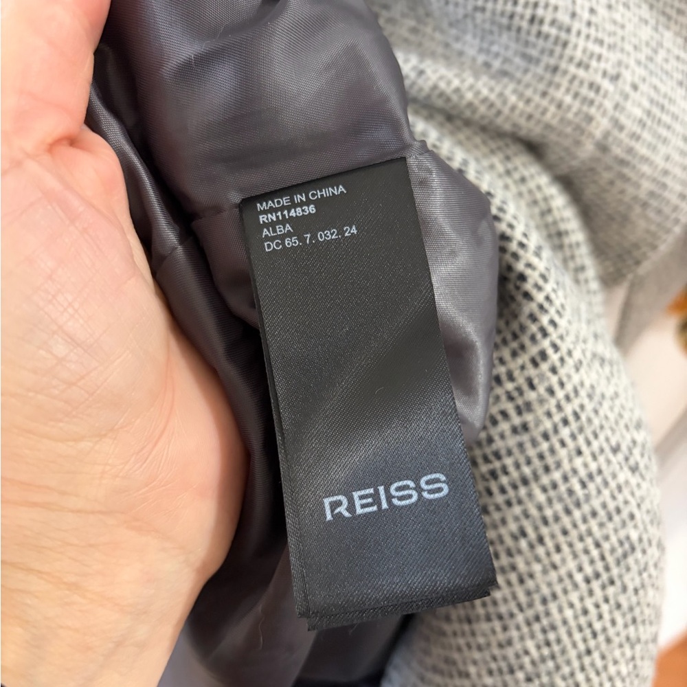 Reiss Alba Wool Blend Double Breasted - Size 12 - NWT - Picture 11 of 13